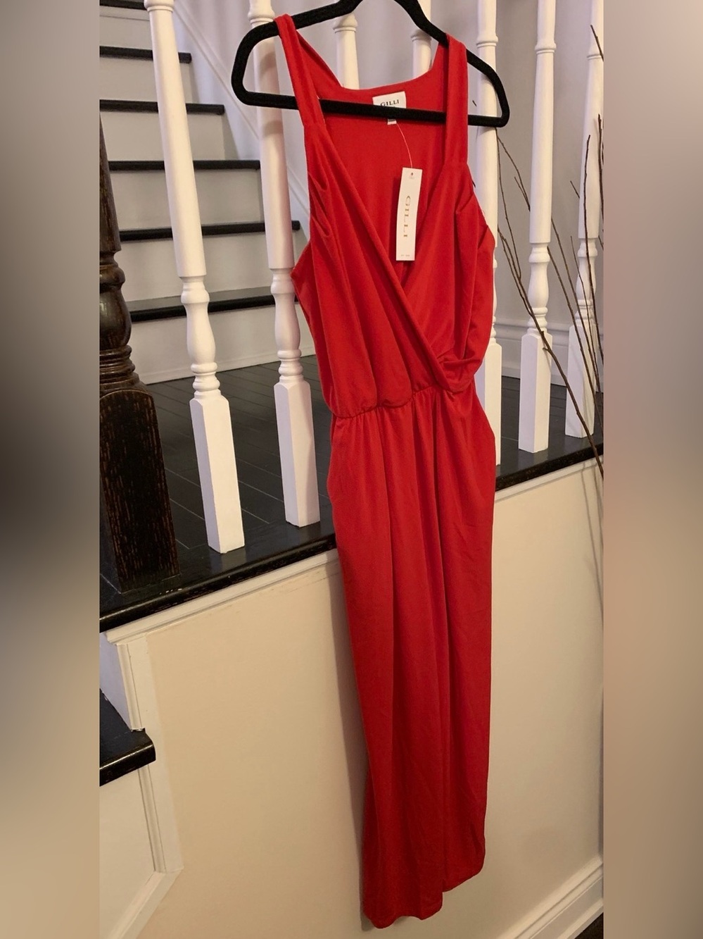 Gilli Red Sleeveless Jumpsuit
